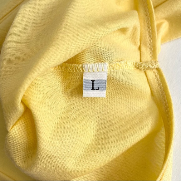 Jil Sander Short Sleeve Blouse Top Yellow Size L - Picture 6 of 8